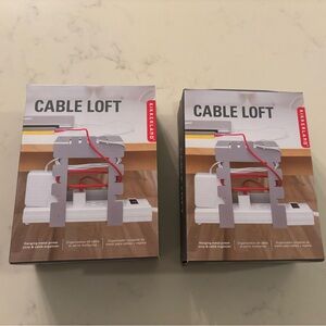 NWT Kikkerland Cable Loft XOR79 Cable Organizer SET of 2